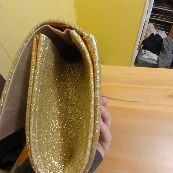 Lulu Townsend Gold Satin Clutch - Picture 14 of 14